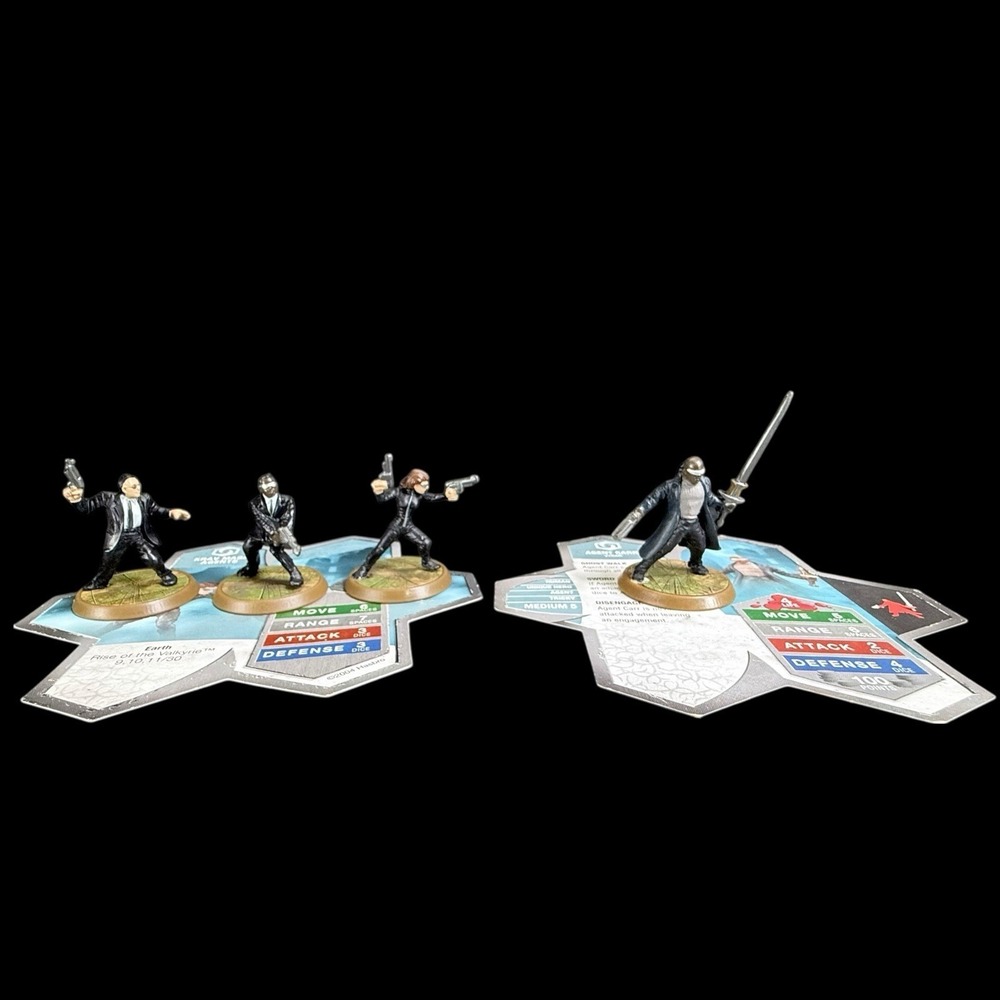 Heroscape Agent Carr & Krav Maga Agents 4 Figures - Rise Of The Valkyrie
